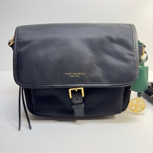 Tory Burch Shoulder bag Nylon Leather Black